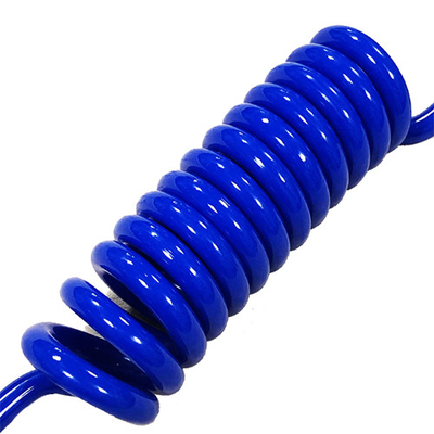 Custom espessa azul brilhante poliuretano tubulação bobina de segurança ferramenta cordel