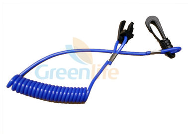 Trela plástica azul do cabo do rasgo da segurança do motor do cabo elegante plástico do interruptor da matança