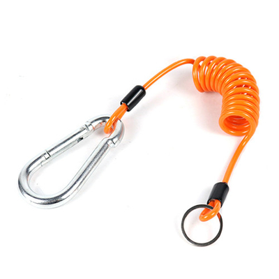 ferramenta Lanyard Orange Pantone Stretched TPU da bobina do comprimento de 1.5m